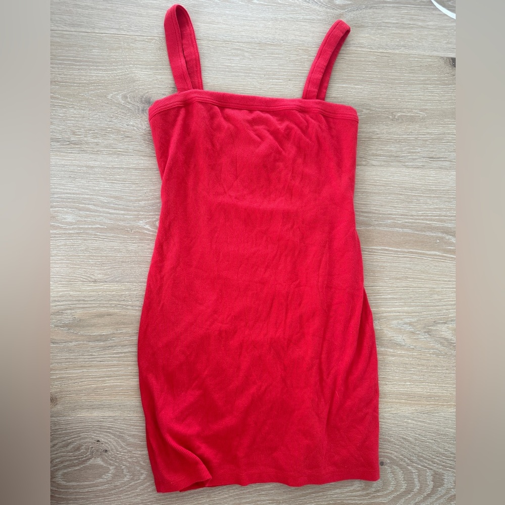 Red Sleeveless Dress by Privacy Please